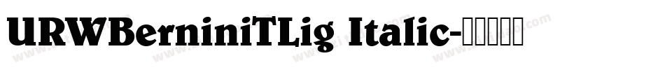 URWBerniniTLig Italic字体转换